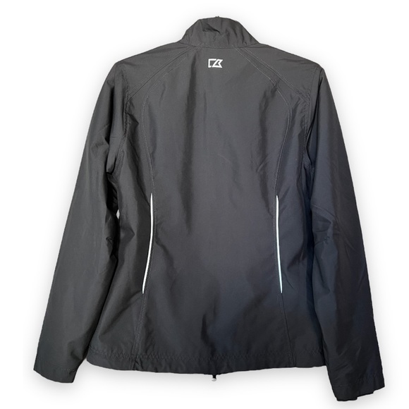 Cutter & Buck Black WeatherTec Zip Up Golf Jacket | EUC Size Small - Picture 2 of 16